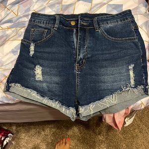 NEW 0XL Shein Curve stretchy jean shorts